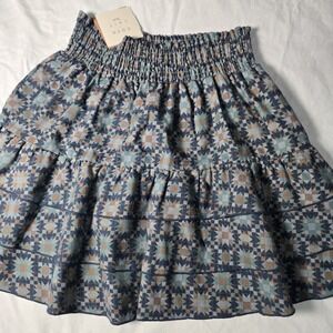 Coco Au Lait Skirt Kids 10 Years Print Elastic Waist Party Casual NWT